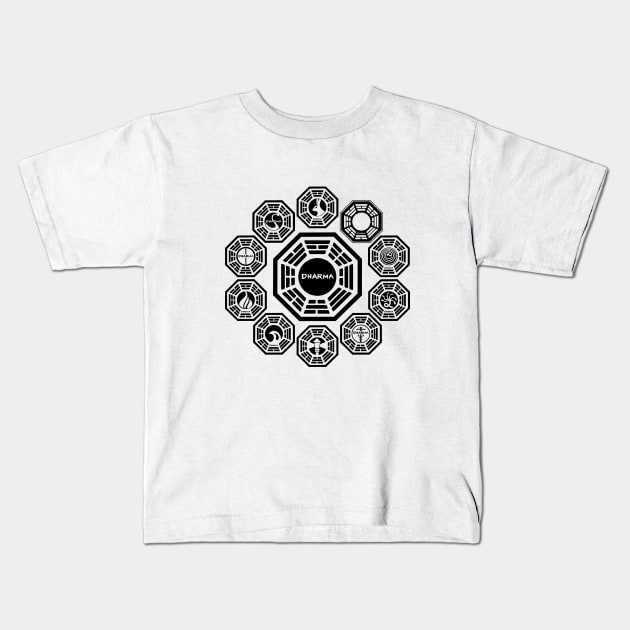 DHARMA Initiative Kids T-Shirt by StudioInfinito